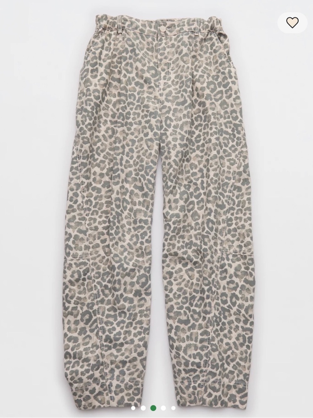 AERIE Leopard Print Aerie Utility Balloon Chino Pant